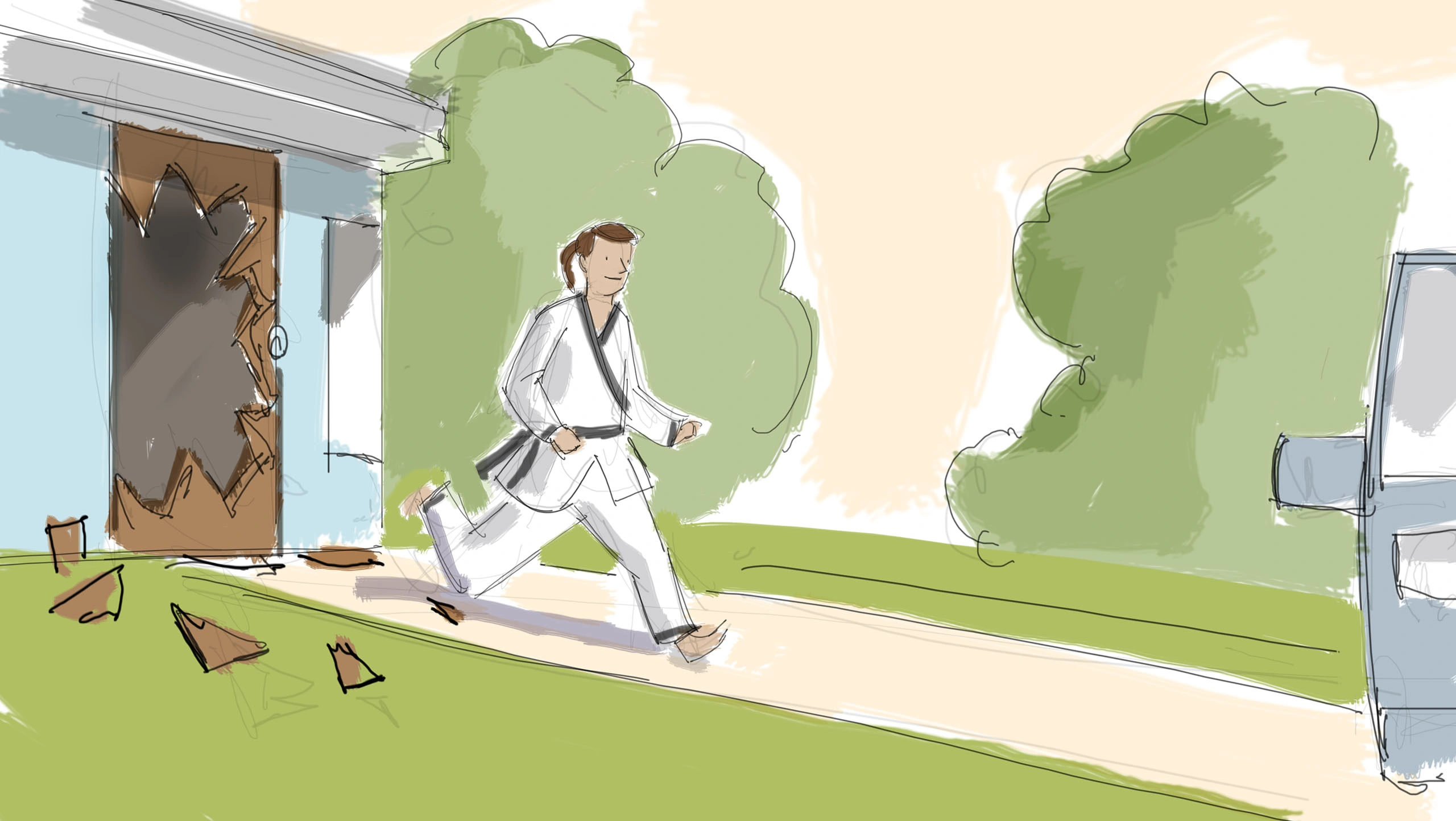 Y&R/Visa action storyboard