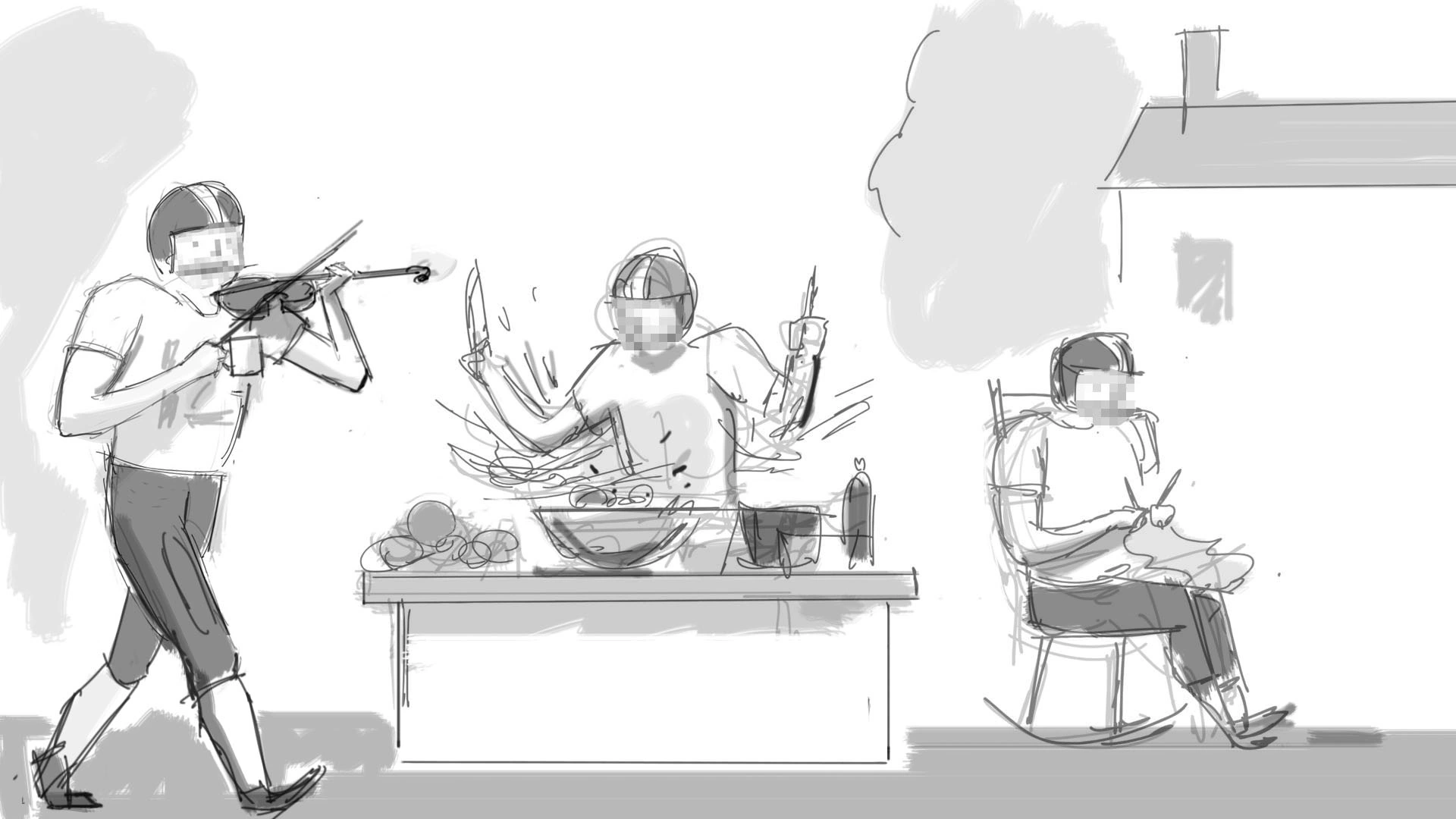 MaMa/Death Wish Coffee action storyboard