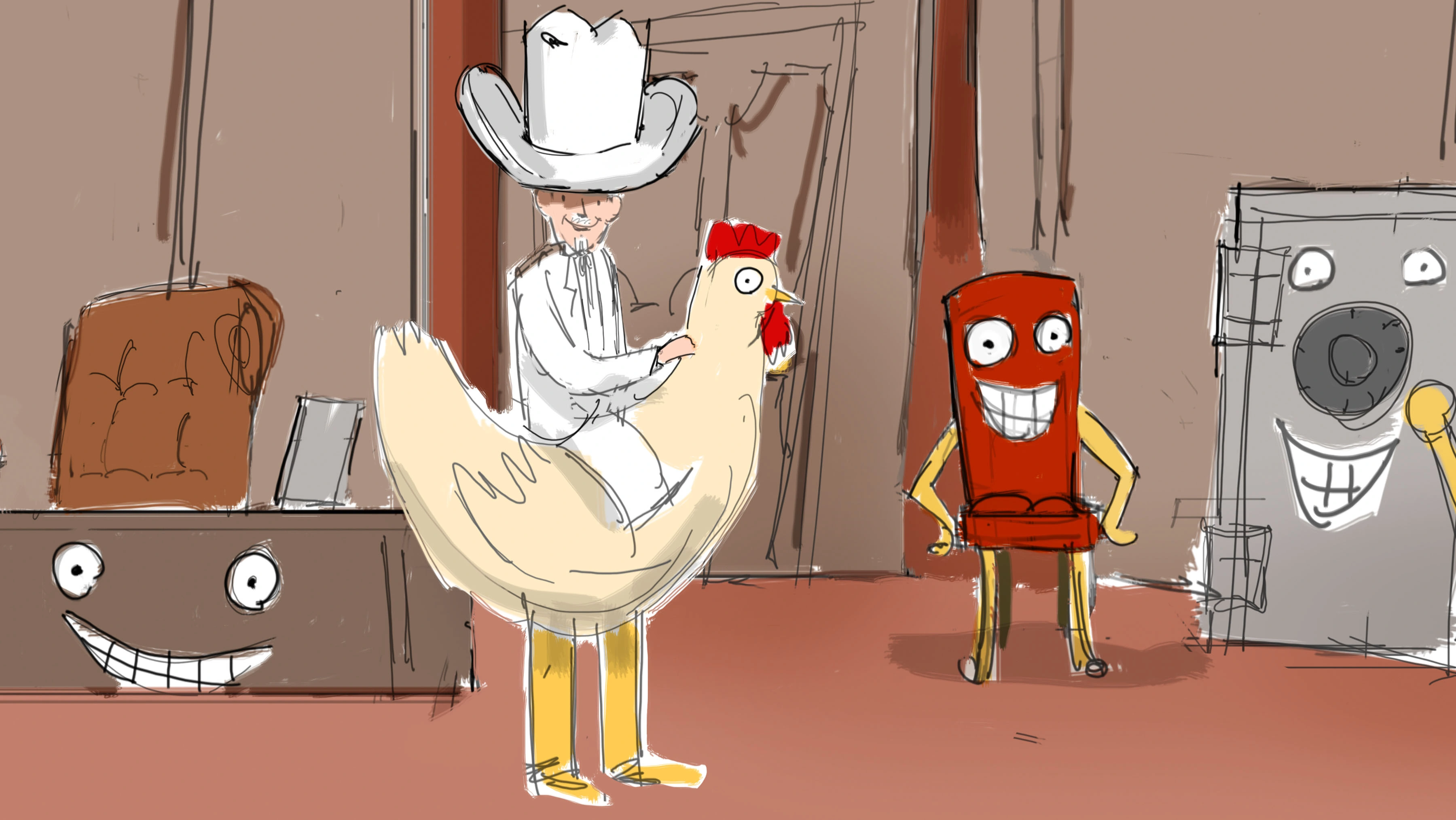 W+K/KFC comedy storyboard