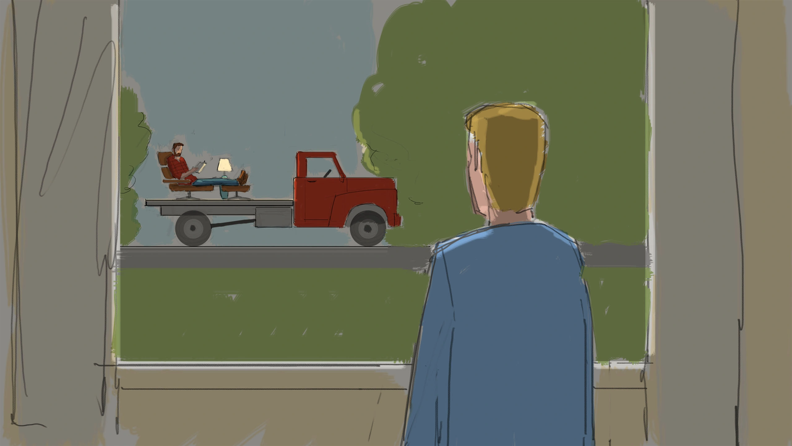 TBWA Chiat/JB Weld comedy storyboard