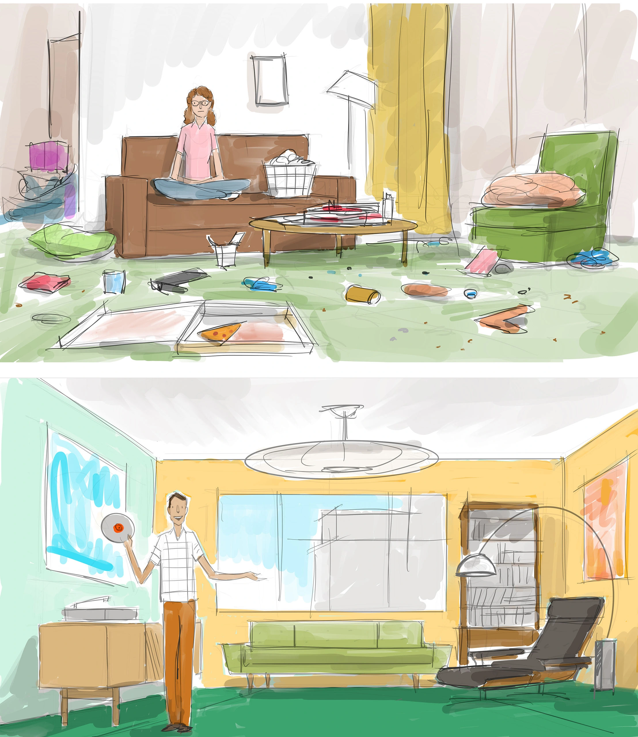 YouTube color pitch storyboard