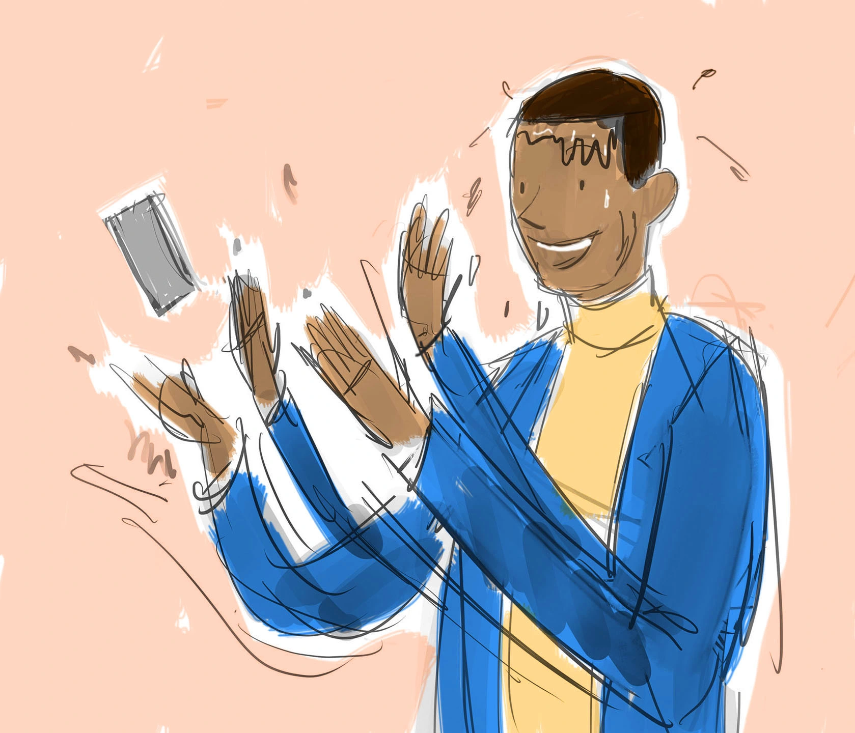 Production storyboard illustration