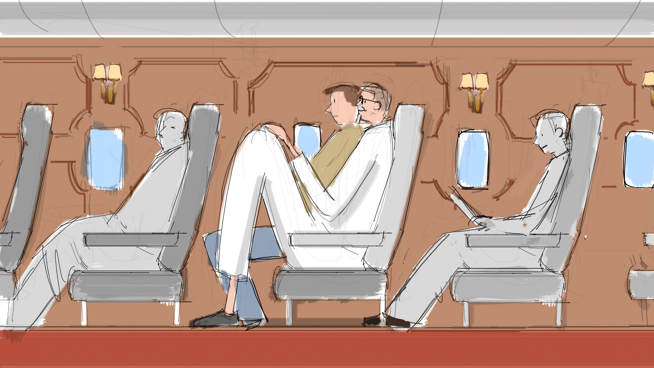 Draft FCB/Amtrak pitch board