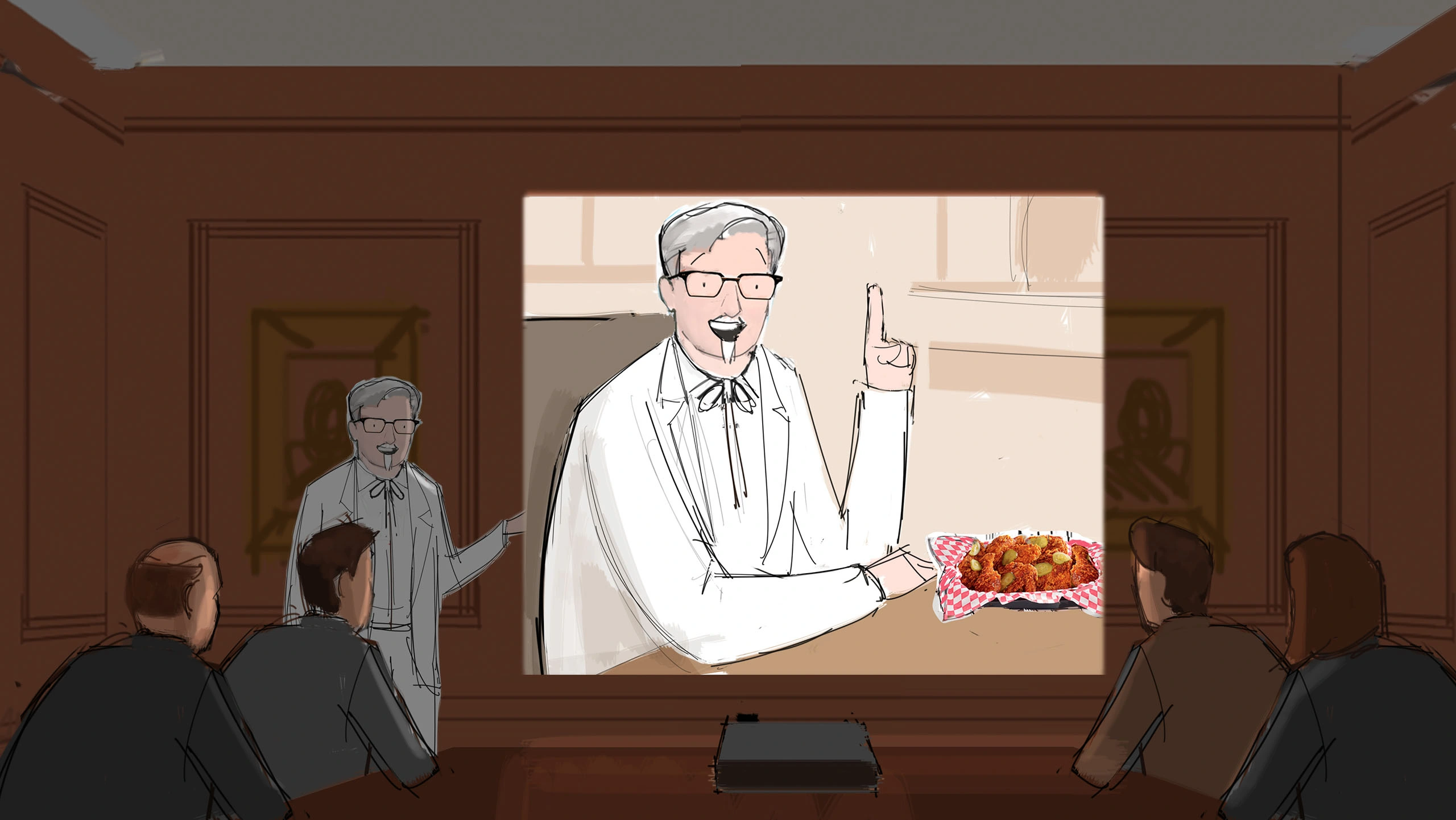 W+K/KFC pitch board