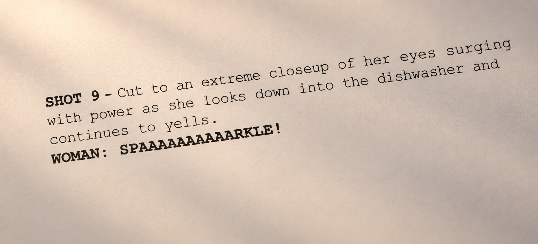 Bosch script excerpt used as the input for the storyboard process