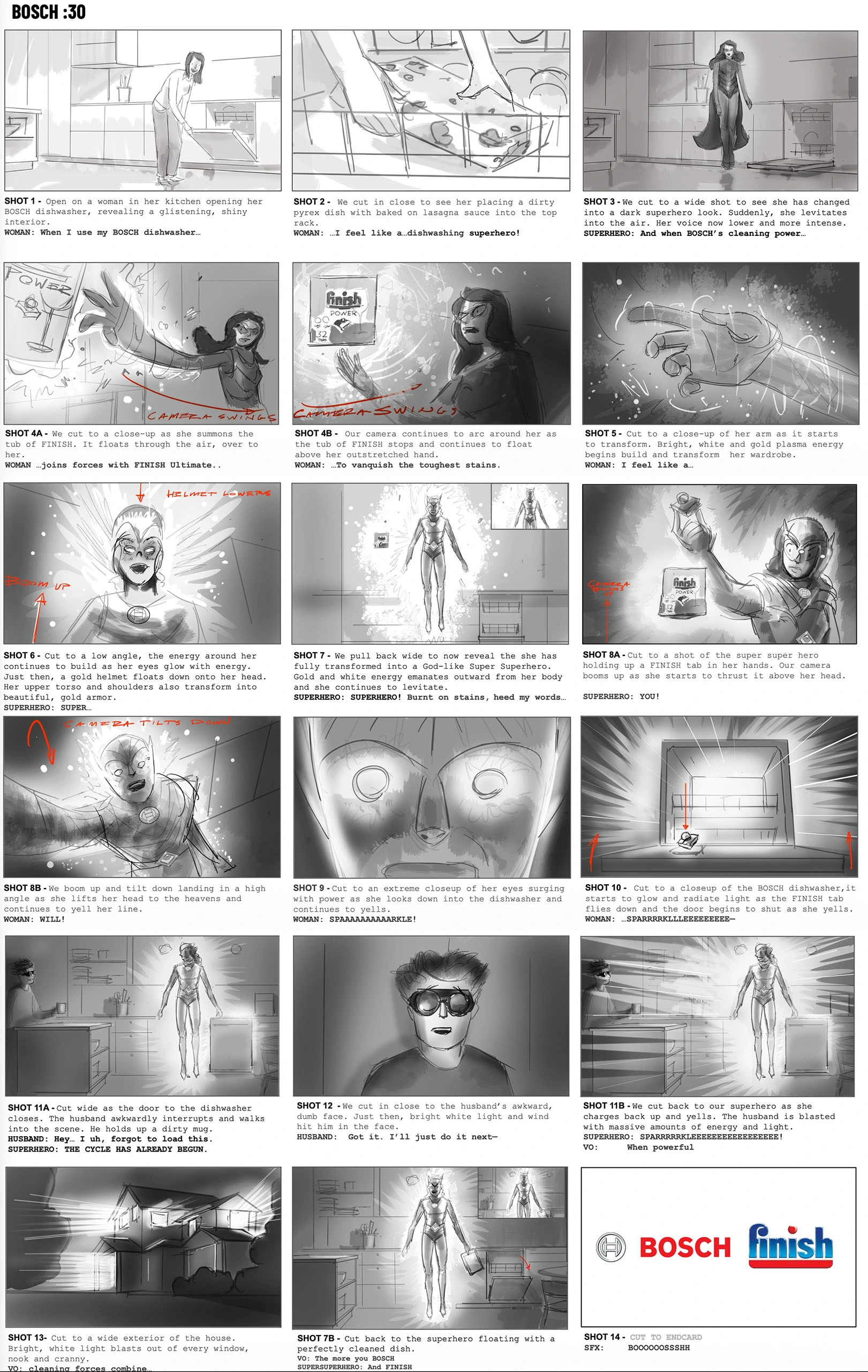 Bosch storyboard frames